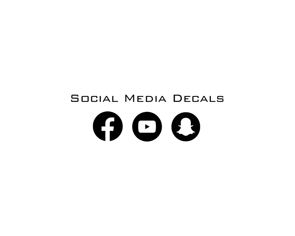 Custom NFC Social Media Name Decals