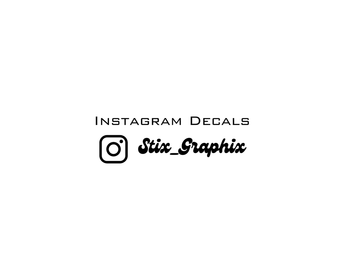 Custom NFC Social Media Name Decals
