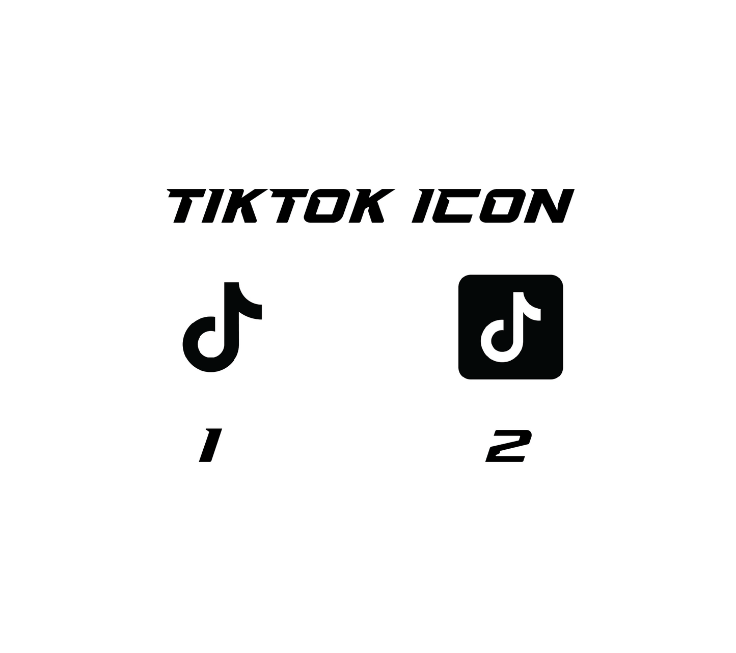 Custom TikTok Name Decals