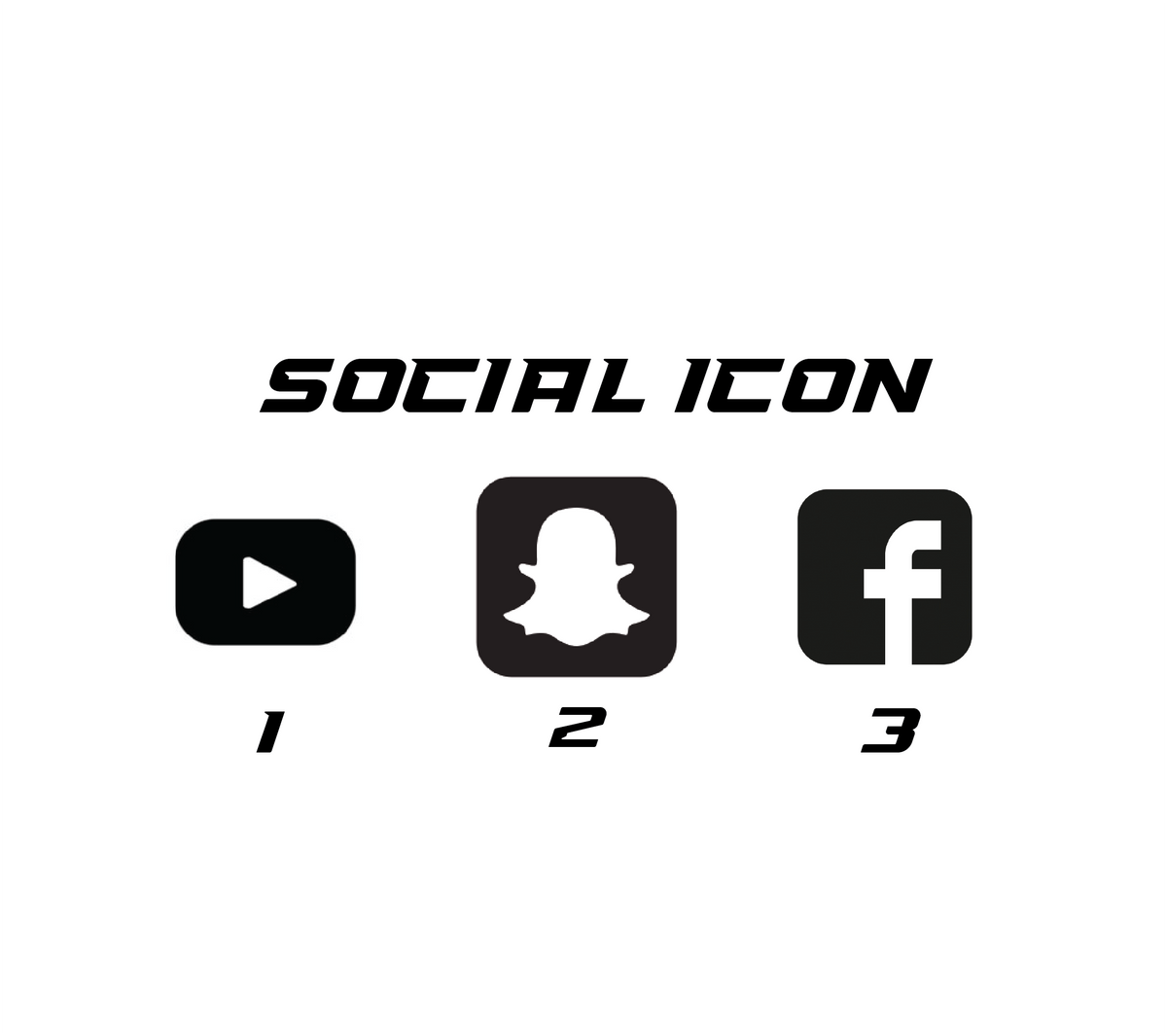 Custom Social Media Name Decals